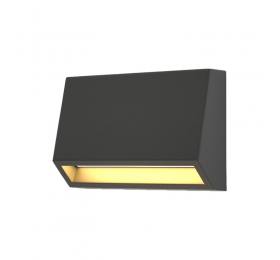 it-Lighting Blue LED 3W 3CCT Outdoor Wall Lamp Anthracite D10cmx7cm (80202140)