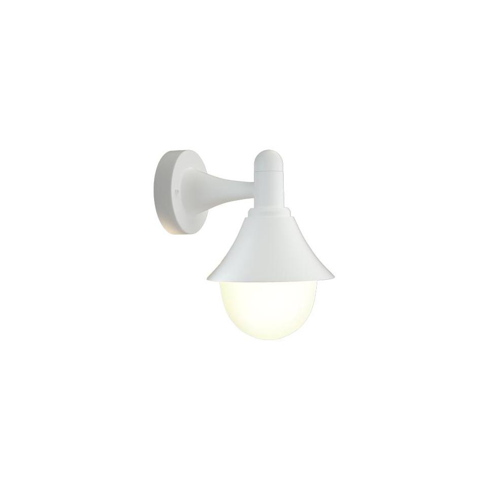it-Lighting Rabun 1xE27 Outdoor Wall Lamp White D:24.5cmx23.5cm (80202524)