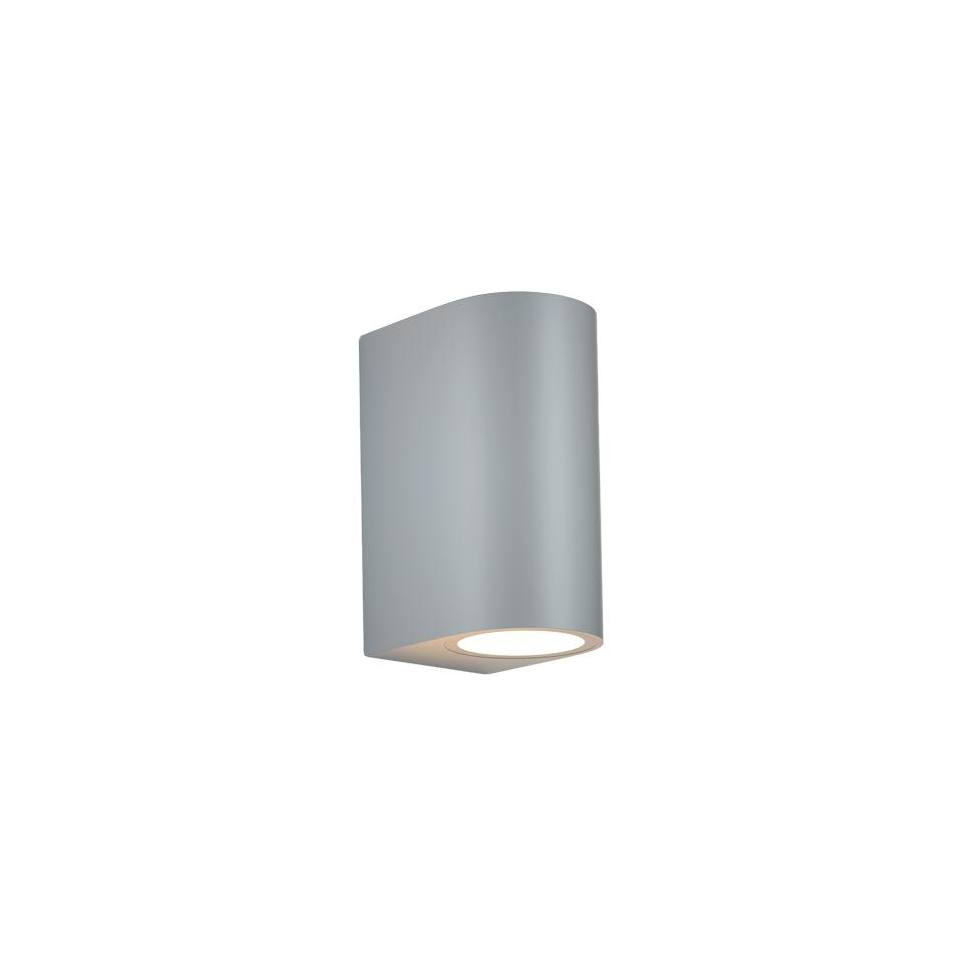 it-Lighting Michigan 2xGU10 Outdoor Up-Down Wall Lamp Grey D14.7cmx9cm (80200134)
