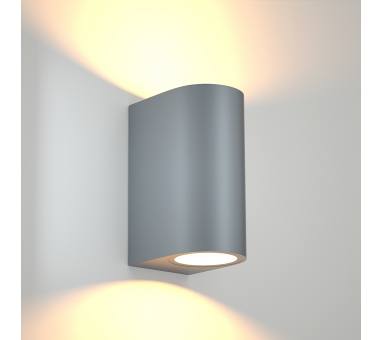 it-Lighting Michigan 2xGU10 Outdoor Up-Down Wall Lamp Grey D14.7cmx9cm (80200134)