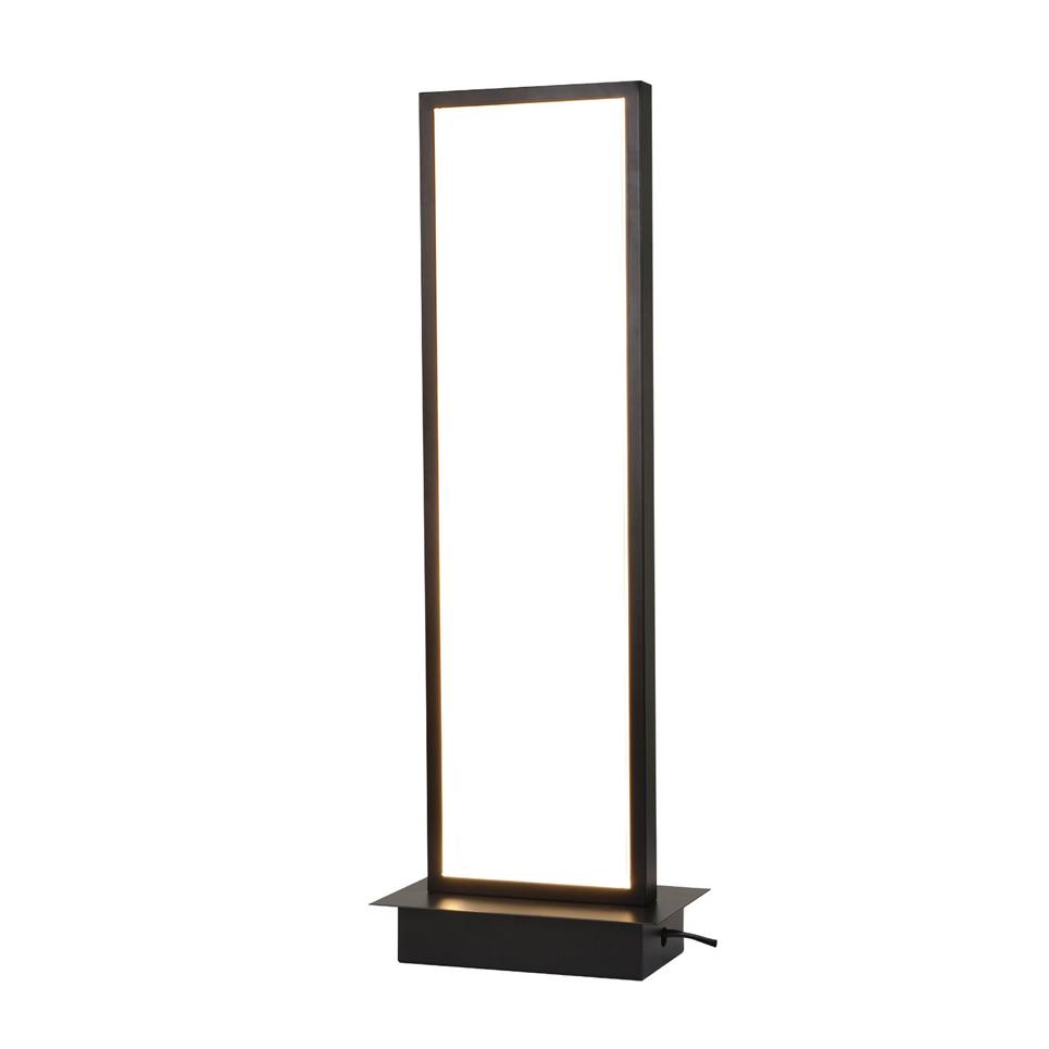 InLight Επιτραπέζιο φωτιστικό LED 16W 3000K από αλουμίνιο σε μαύρη απόχρωση D:40cm (3020)