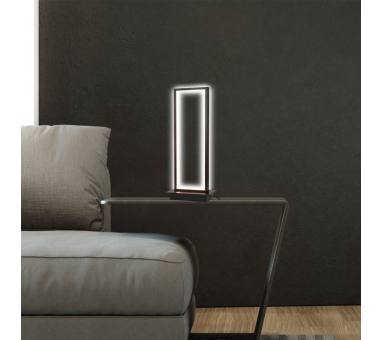 InLight Επιτραπέζιο φωτιστικό LED 16W 3000K από αλουμίνιο σε μαύρη απόχρωση D:40cm (3020)