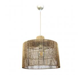 InLight Κρεμαστό φωτιστικό καφέ από σχοινί 1XE27 D:40cm (4030)