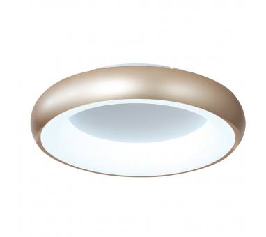 InLight Πλαφονιέρα οροφής LED 110W 3CCT από χρυσαφί και λευκό ακρυλικό D:60cm (42021-A-Golden)