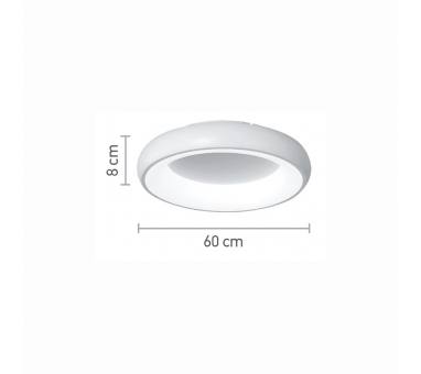 InLight Πλαφονιέρα οροφής LED 110W 3CCT από χρυσαφί και λευκό ακρυλικό D:60cm (42021-A-Golden)