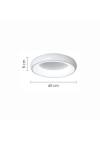 InLight Πλαφονιέρα οροφής LED 110W 3CCT από χρυσαφί και λευκό ακρυλικό D:60cm (42021-A-Golden)