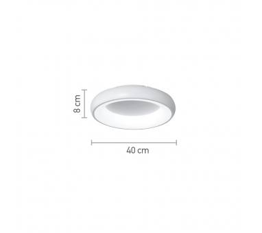 InLight Πλαφονιέρα οροφής LED 54W 3CCT από χρυσαφί και λευκό ακρυλικό D:40cm (42021-B-Golden)