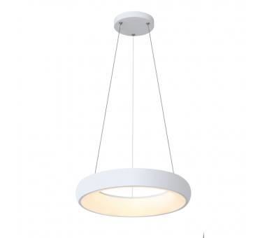 InLight Κρεμαστό φωτιστικό led 54W 3CCT από λευκό ακρυλικό D:40cm (42023-B-White)