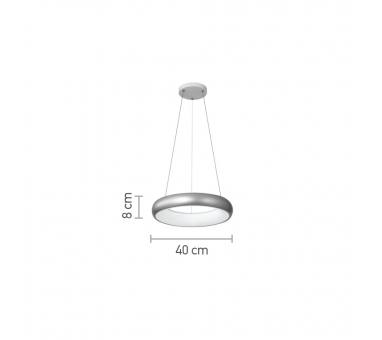 InLight Κρεμαστό φωτιστικό LED 54W 3CCT από χρυσαφί και λευκό ακρυλικό D:40cm (42024-B-Golden)