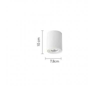 InLight Φωτιστικό οροφής από λευκό μέταλλο 1XGU10 D:7,8cm (42025-WH)