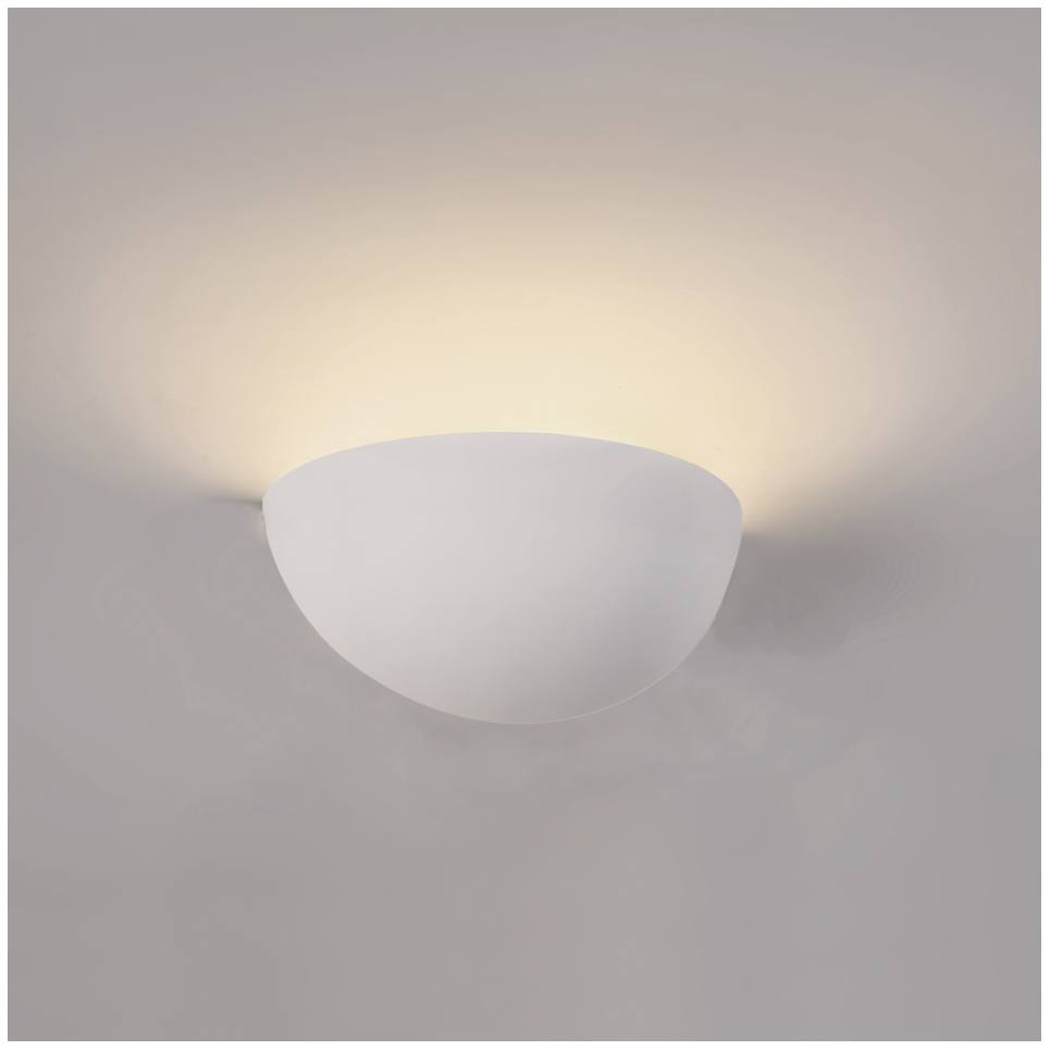 InLight Επιτοίχιο φωτιστικό λευκό από γύψο 1XE14 D:27,5cm (43032)