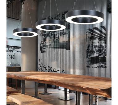 InLight Κρεμαστό φωτιστικό LED 70W 3000K σε μαύρη απόχρωση D:120cm (6041-120-BL)