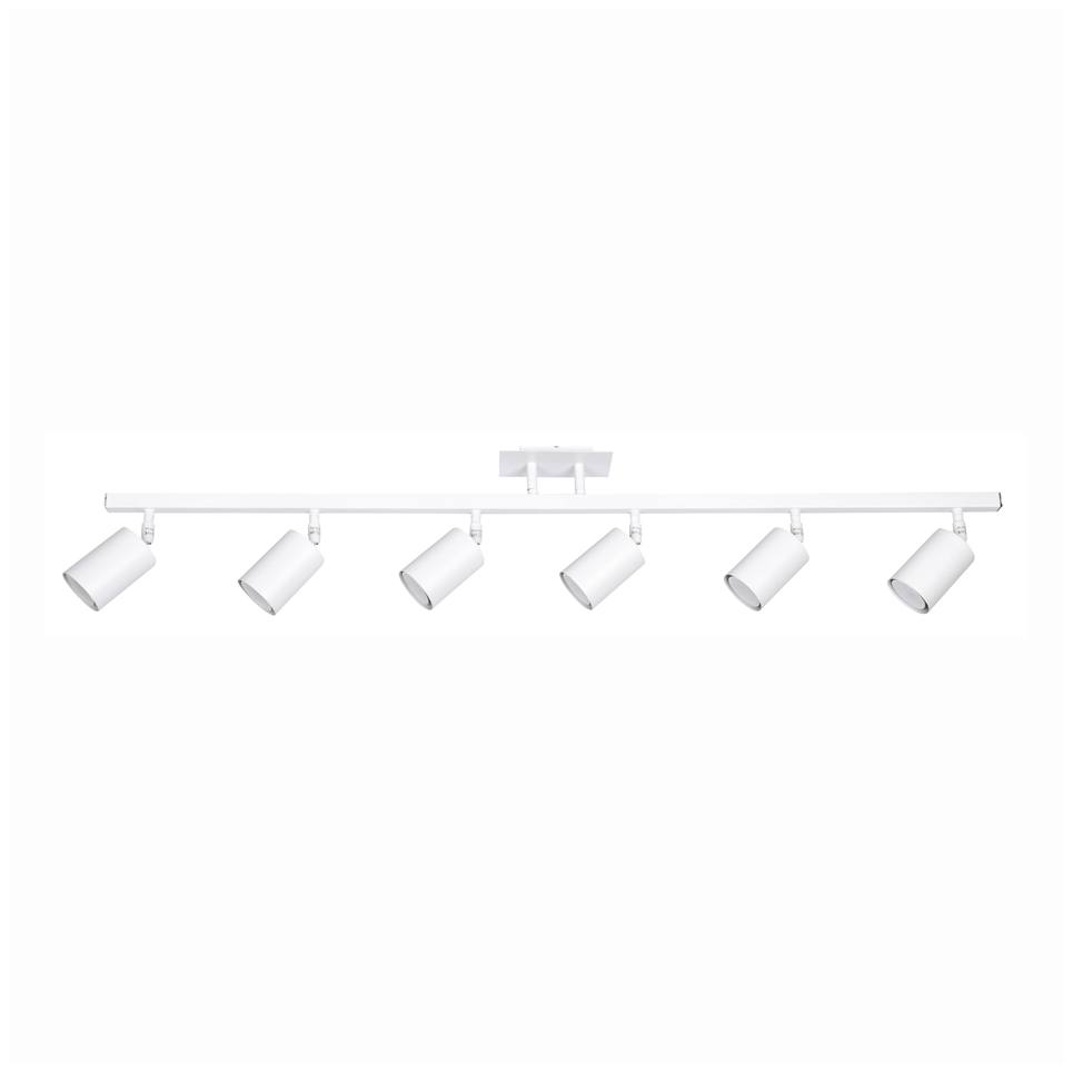 InLight Επιτοίχιο σποτ από μέταλλο σε λευκή απόχρωση 6XGU10 D:110cm (9086-6)