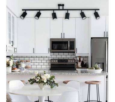 InLight Επιτοίχιο σποτ από μέταλλο σε λευκή απόχρωση 6XGU10 D:110cm (9086-6)