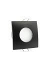 InLight Χωνευτό σποτ από μαύρο μέταλλο 1XGU10 IP44 D:8cm (Χ0009-BL)