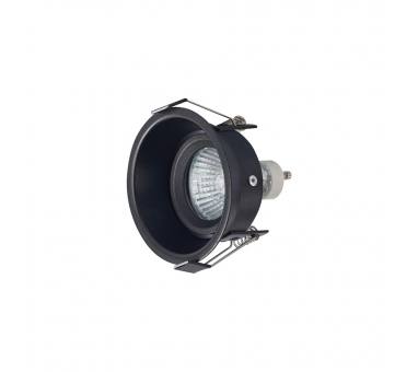 InLight Χωνευτό σποτ από μαύρο μέταλλο 1XGU10 D:8cm (Χ0010-BL)