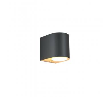 it-Lighting Powell 1xGU10 Outdoor Up or Down Wall Lamp Anthracite D:9cmx8cm (80200244)