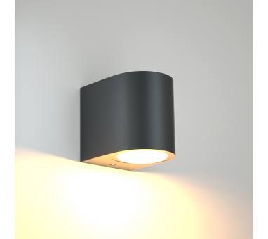 it-Lighting Powell 1xGU10 Outdoor Up or Down Wall Lamp Anthracite D:9cmx8cm (80200244)