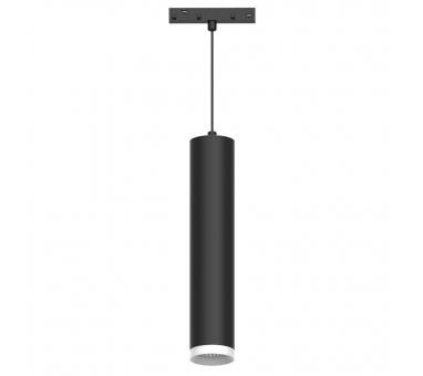 InLight Κρεμαστό φωτιστικό LED 10W 4000K για μαγνητική ράγα σε μαύρη απόχρωση D:6cmX30cm (T02402-BL)