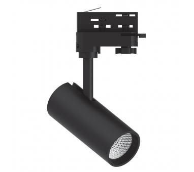 InLight Σποτ τριφασικής ράγας LED 10W 3000K σε μαύρη απόχρωση D:10cmX15,5cm (T01001-BL)