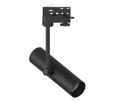 InLight Σποτ τριφασικής ράγας σε μαύρη απόχρωση 1XGU10 D:5,4cmX30cm (T01100-BL)