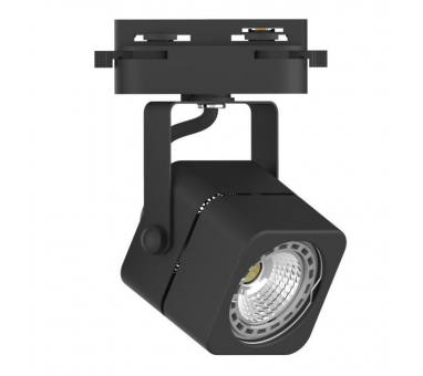 InLight Σποτ Ράγας Μαύρο 1XGU10 D:8cmX14cm (T00700-BL)