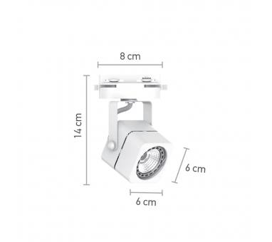 InLight Σποτ Ράγας Λευκό 1XGU10 D:8cmX14cm (T00700-WH)