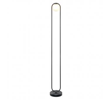 InLight Επιδαπέδιο φωτιστικό σε μαύρη απόχρωση και λευκή οπαλίνα 1XG9 D:160cm (45015-BL)