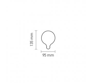 InLight E27 LED Filament G95 8watt με μελί κάλυμμα (7.27.08.42.1)