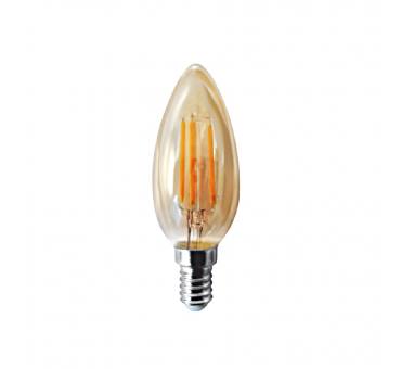 InLight Ε14 LED Filament C35 5watt με μελί κάλυμμα (7.14.05.40.1)