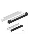 InLight Γραμμικό φωτιστικό LED 20W 3000K για μονοφασική ράγα σε λευκή απόχρωση D:30cmX3,3cm (T02601-WH)