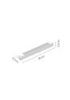 InLight Γραμμικό φωτιστικό LED 20W 3000K για μονοφασική ράγα σε λευκή απόχρωση D:30cmX3,3cm (T02601-WH)