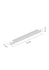 InLight Γραμμικό φωτιστικό LED 35W 3000K για μονοφασική ράγα σε μαύρη απόχρωση D:60cmX3,3cm (T02701-BL)