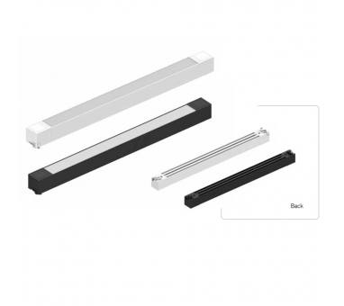 InLight Γραμμικό φωτιστικό LED 35W 4000K για μονοφασική ράγα σε μαύρη απόχρωση D:60cmX3,3cm (T02702-BL)