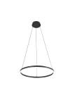 Inlight Κρεμαστό φωτιστικό LED 36W 3CCT (by switch on base) D:80cm (6095-AB-Black)