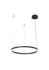Inlight Κρεμαστό φωτιστικό LED 36W 3CCT (by switch on base) D:80cm (6095-AB-Black)