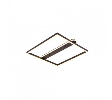 Inlight Πλαφονιέρα οροφής LED 35W 3CCT σε μαύρη απόχρωση D:50x50cm (6110)