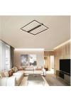 Inlight Πλαφονιέρα οροφής LED 35W 3CCT σε μαύρη απόχρωση D:50x50cm (6110)