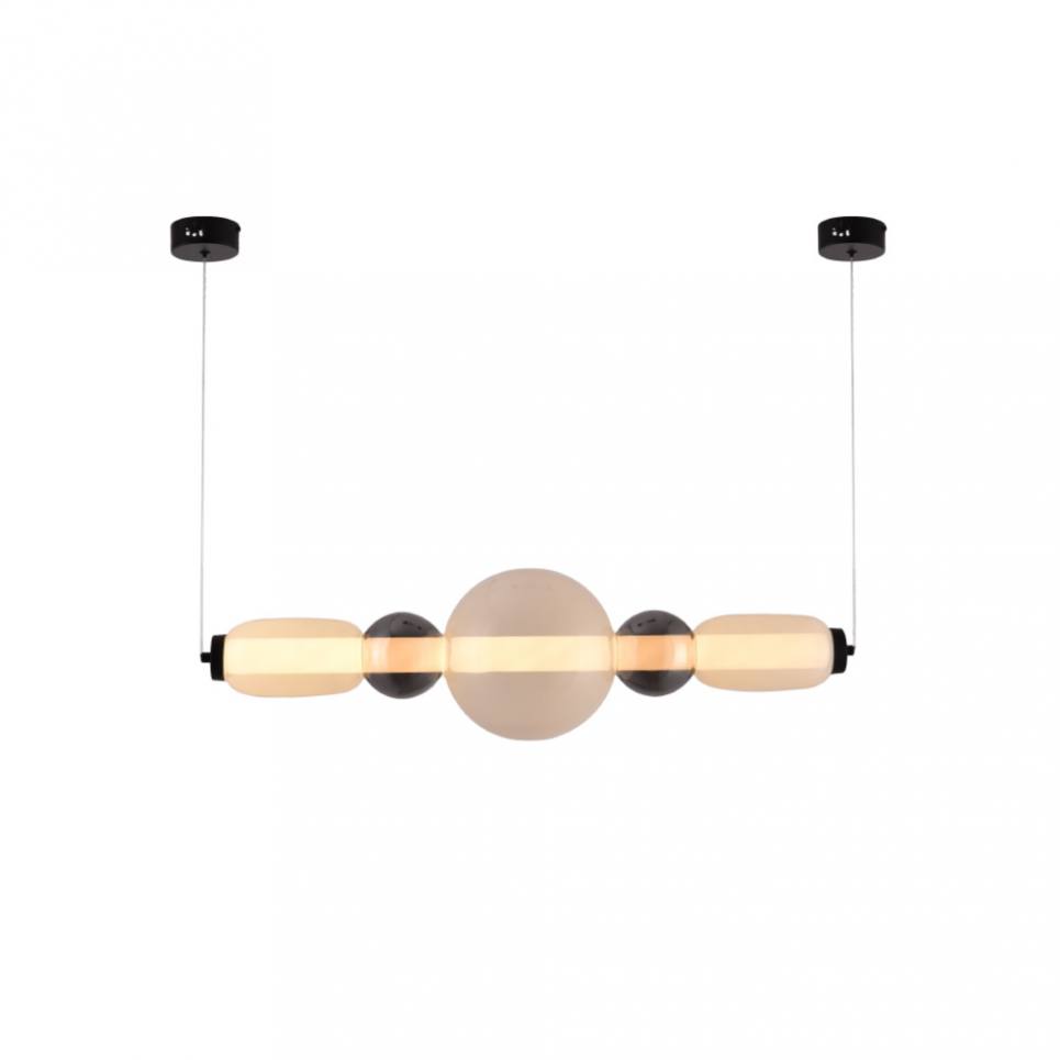 Inlight Κρεμαστό φωτιστικό LED 50W από γυαλί D:80x20cm (4078-Smoky)