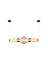 Inlight Κρεμαστό φωτιστικό LED 50W από γυαλί D:80x20cm (4078-Smoky)