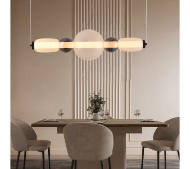 Inlight Κρεμαστό φωτιστικό LED 50W από γυαλί D:80x20cm (4078-Smoky)