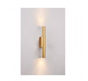 Inlight Επιτοίχιο φωτιστικό LED 2*5W 3000K σε χρυσαφί απόχρωση απο αλουμίνιο D:30x6cm (43061-Golden)
