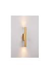 Inlight Επιτοίχιο φωτιστικό LED 2*5W 3000K σε χρυσαφί απόχρωση απο αλουμίνιο D:30x6cm (43061-Golden)