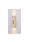 Inlight Επιτοίχιο φωτιστικό LED 2*5W 3000K σε χρυσαφί απόχρωση απο αλουμίνιο D:30x6cm (43061-Golden)