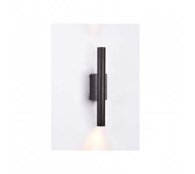 Inlight Επιτοίχιο φωτιστικό LED 2*5W 3000K σε μαύρη απόχρωση απο αλουμίνιο D:30x6cm (43061-Black)