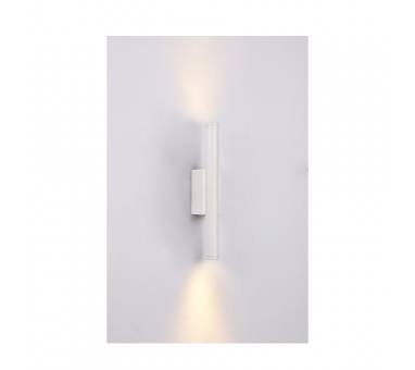 Inlight Επιτοίχιο φωτιστικό LED 2*5W 3000K σε λευκ΄ή απόχρωση απο αλουμίνιο D:30x6cm (43061-White)