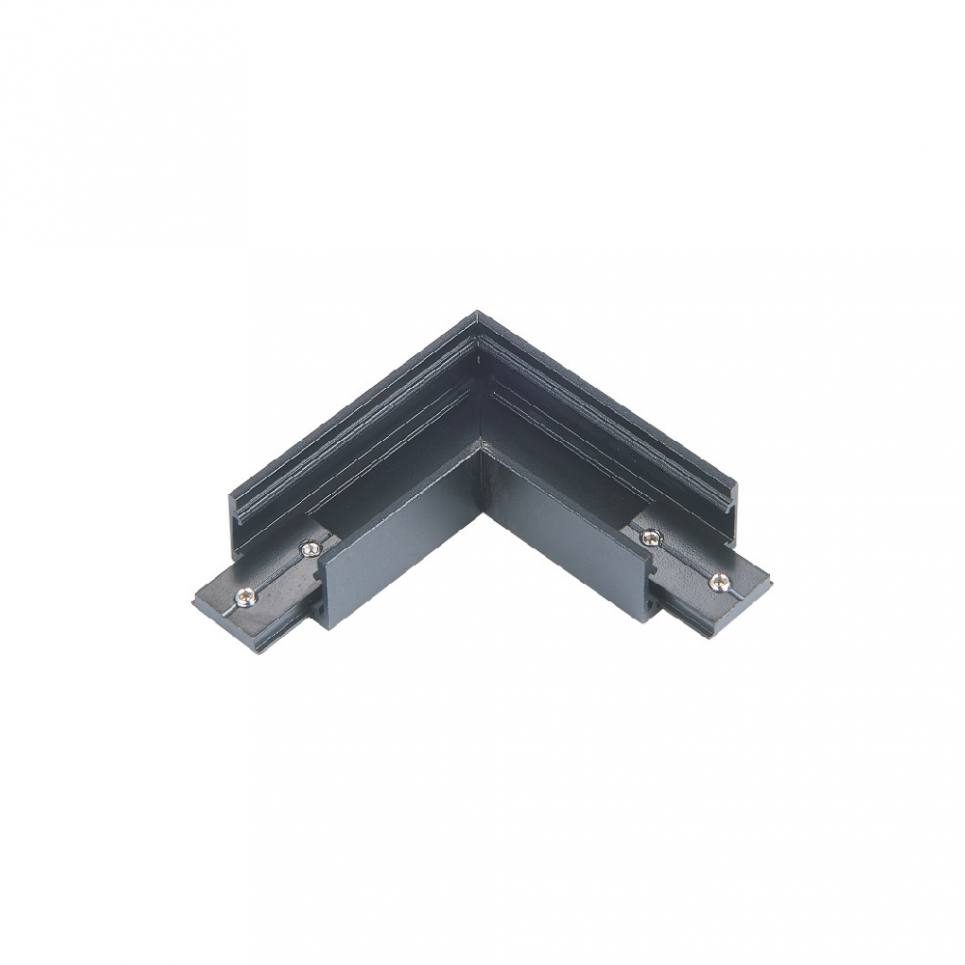 Inlight Οριζόντιος σύνδεσμος γωνία για  μαγνητική mini ράγα σε μαύρη απόχρωση (TCM001-Black)
