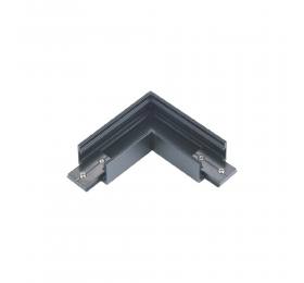Inlight Οριζόντιος σύνδεσμος γωνία για  μαγνητική mini ράγα σε μαύρη απόχρωση (TCM001-Black)