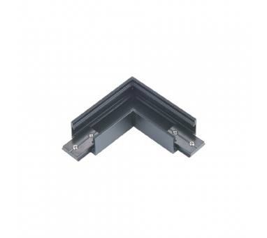 Inlight Οριζόντιος σύνδεσμος γωνία για  μαγνητική mini ράγα σε μαύρη απόχρωση (TCM001-Black)