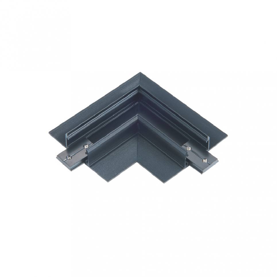 Inlight Οριζόντιος σύνδεσμος γωνία για μαγνητική mini χωνευτή ράγα σε μαύρη απόχρωση (TCM003-Black)